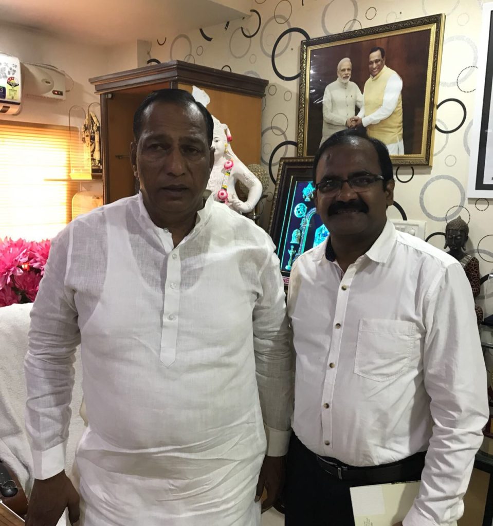 With honourable M.P, Ch.Malla Reddy Garu